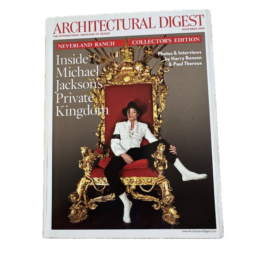 Michael Jackson Architectural Digest Collectible Magazine